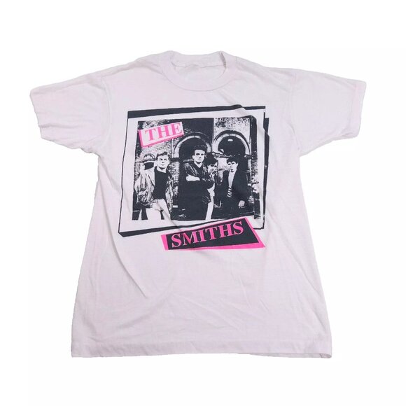 Vintage 80's The Smiths Indie Rock M Post Punk Band Concert T Shirt Morrissey
